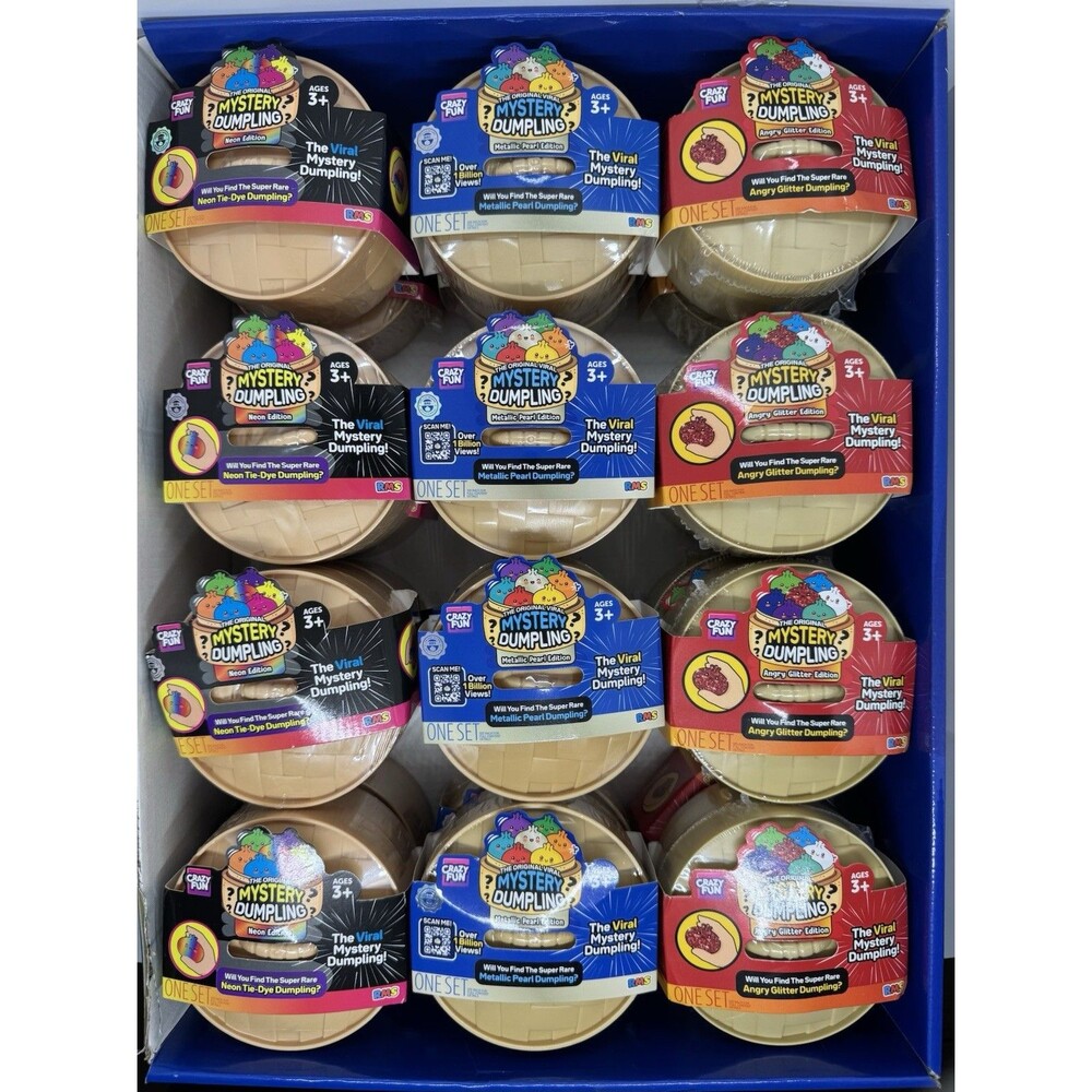New Original Viral Mystery Dumpling Metallic Pearl-Neon-Angry Sealed Lot Of 24